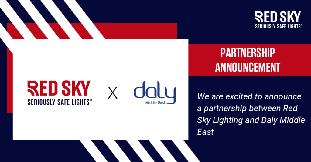 Partnership announcement between Red Sky Lighting & Daly Middle East